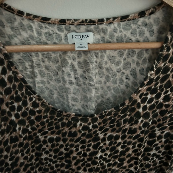JCREW leopard tshirt dress - Picture 2 of 3
